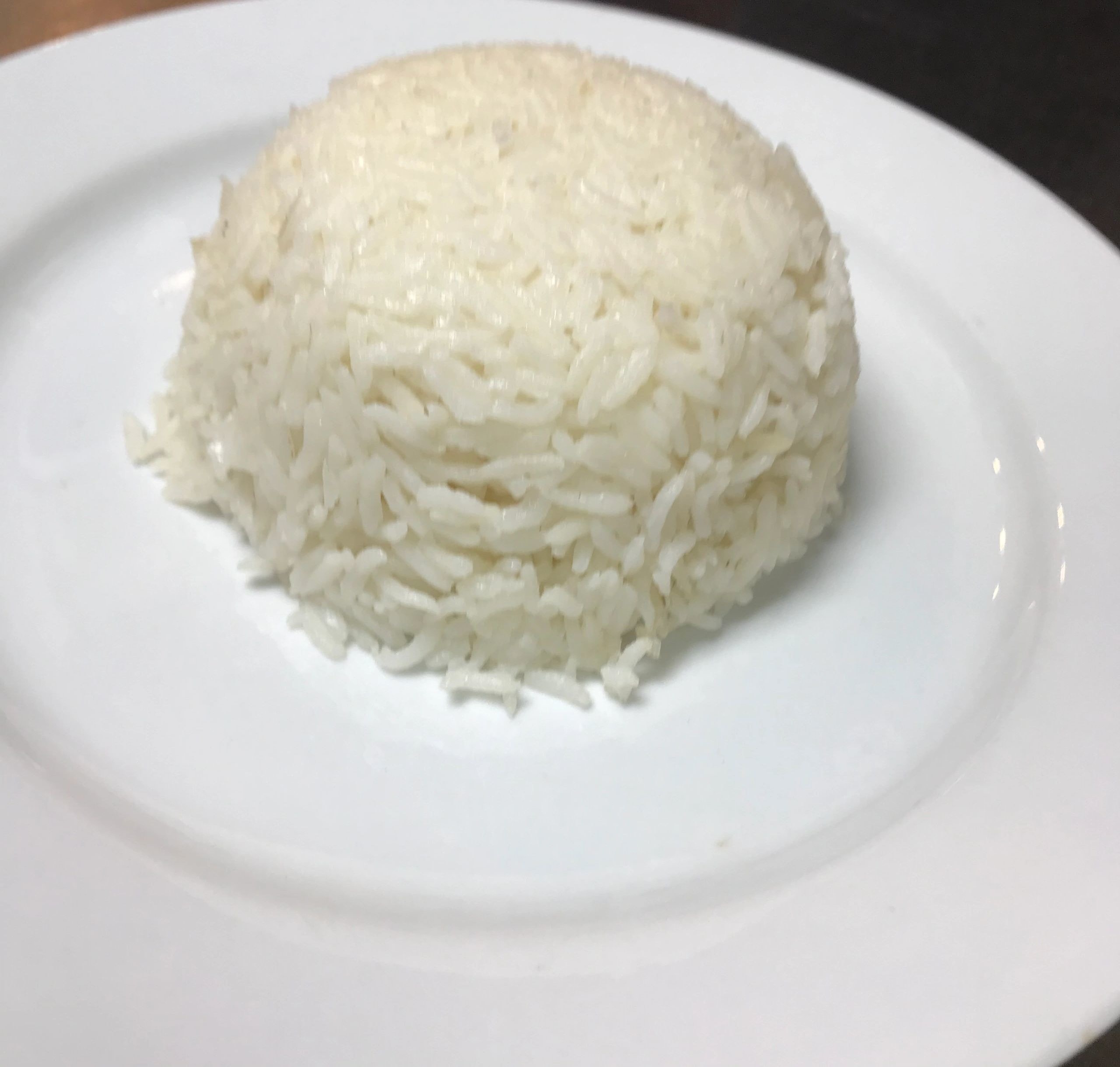 O1. Steamed White Rice