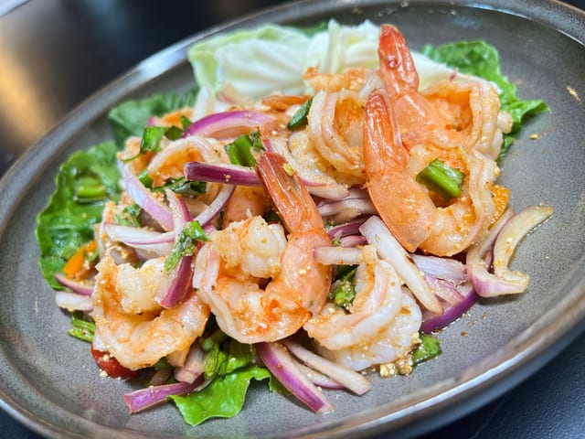 Larb Shrimp.