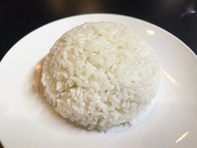 Steamed White Rice.